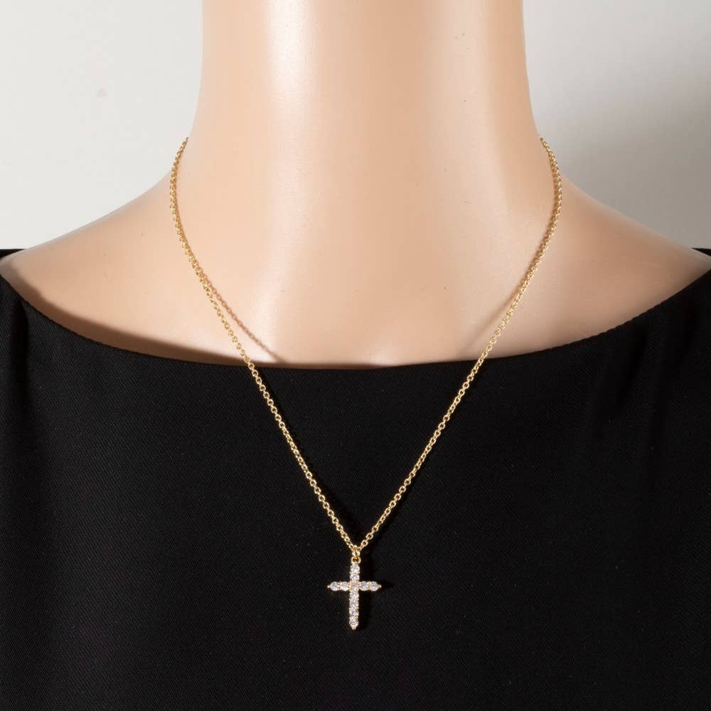 Faithful Spark Cross Necklace