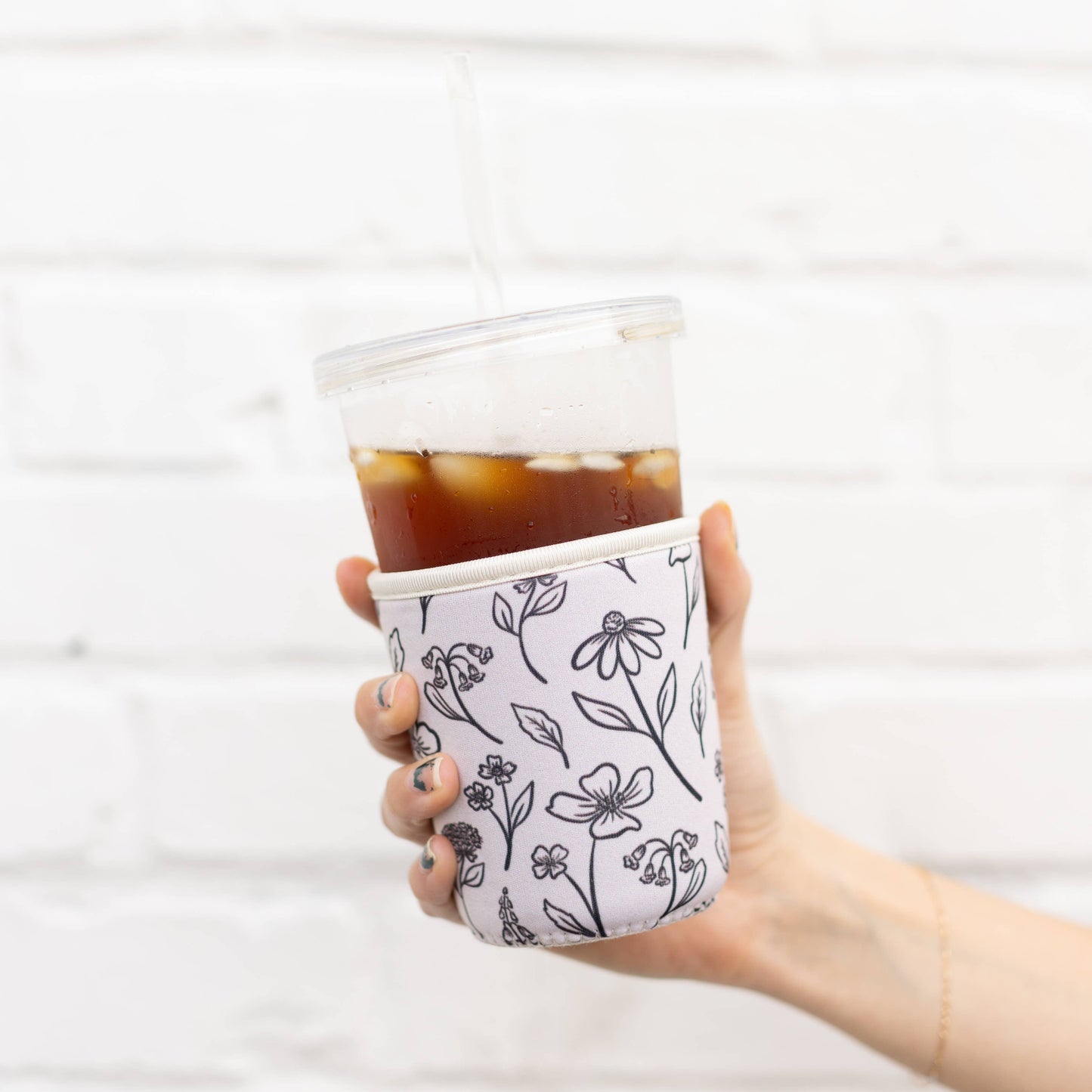 Pressed Floral Drink Sleeve