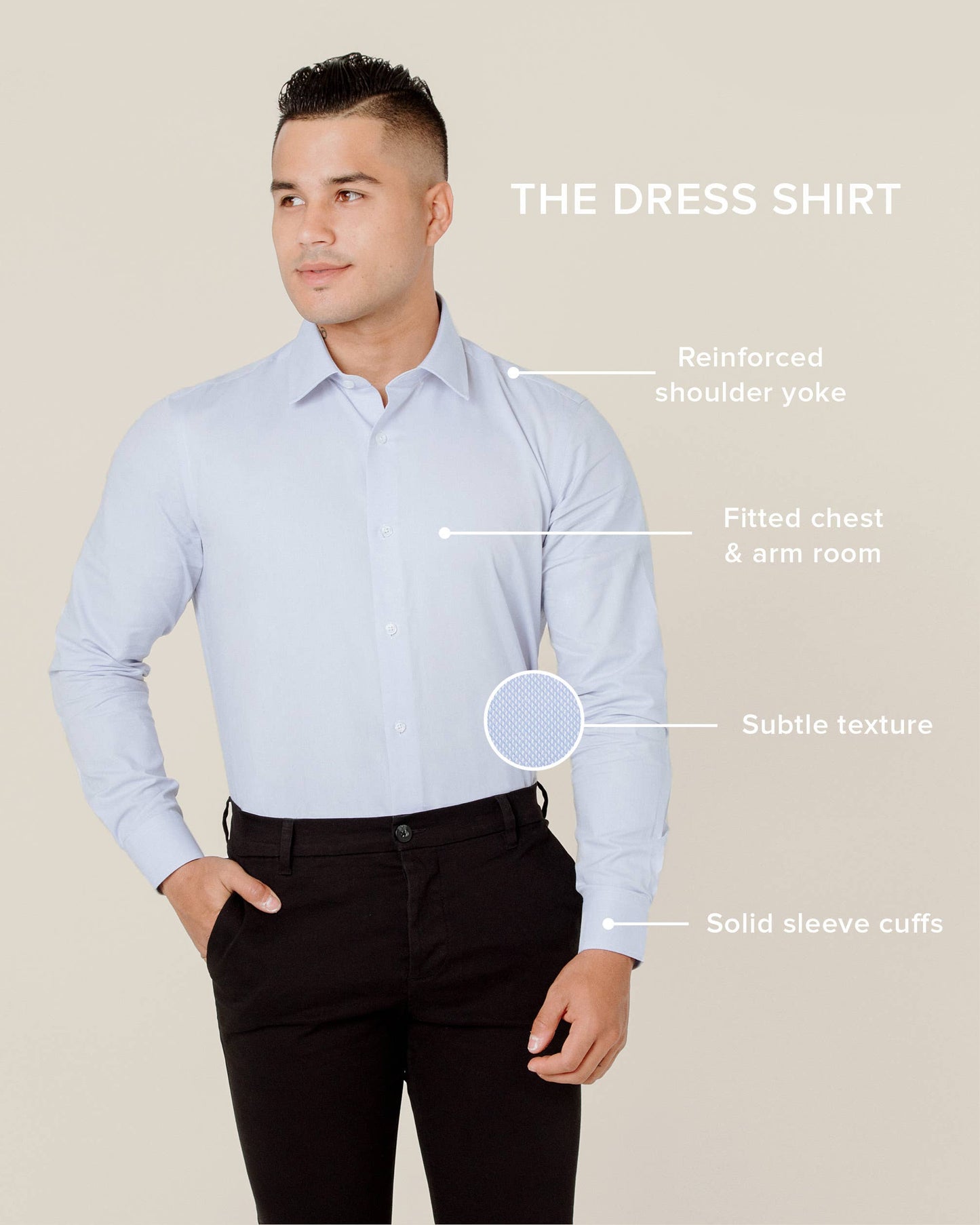 Evan Slim Fit Aqua Blue Men's Dress Shirt