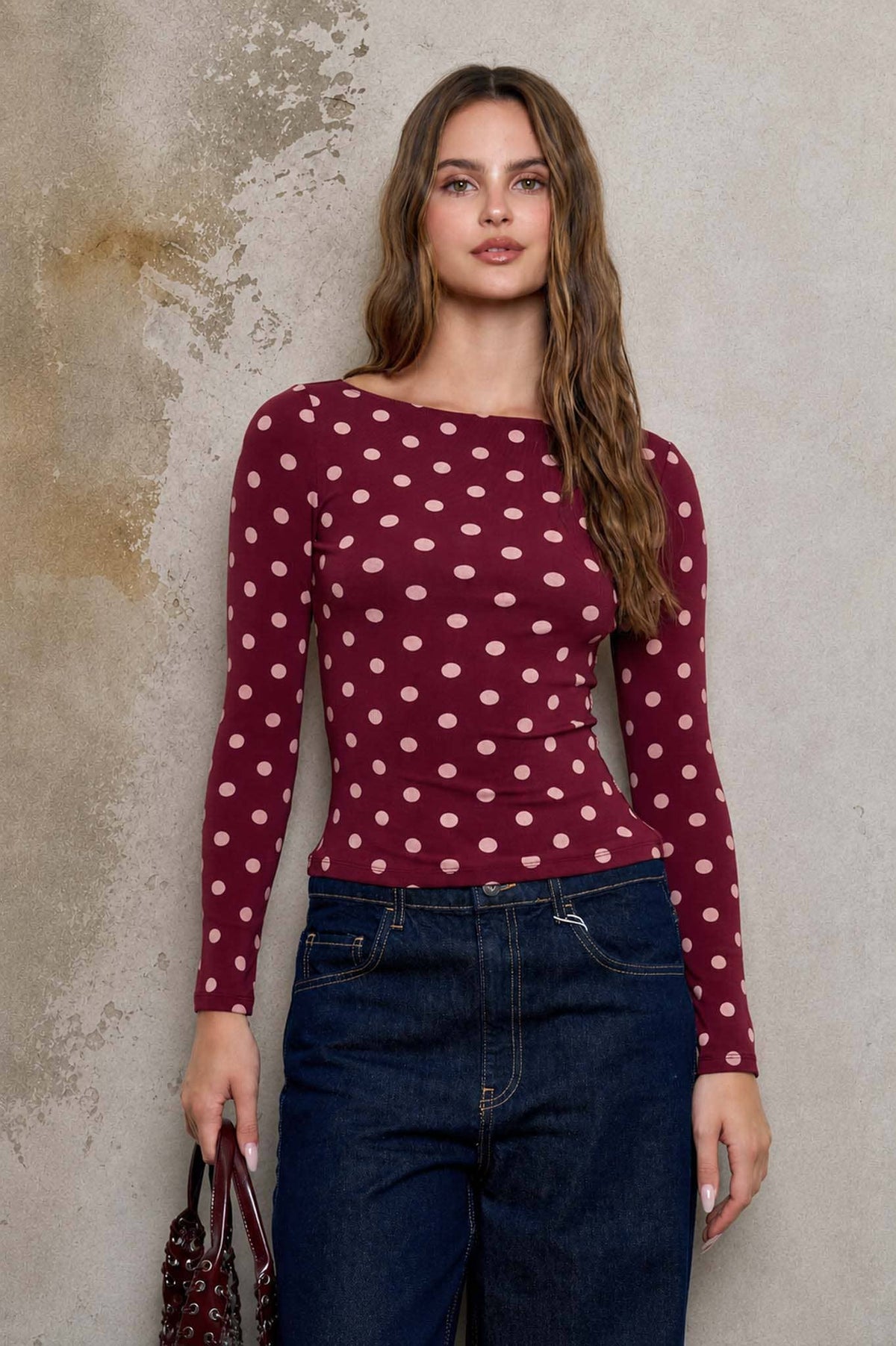 Dot to Dot Knit Top