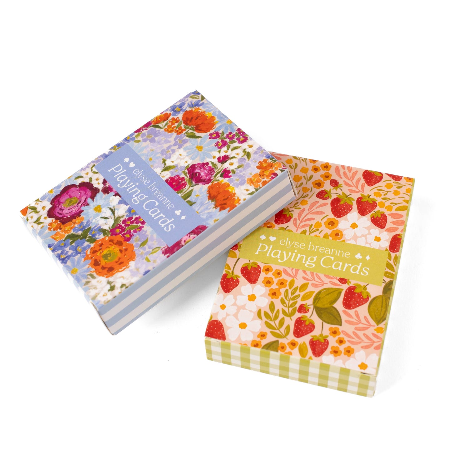 Strawberry Patch x Green Gingham Deck of Cards