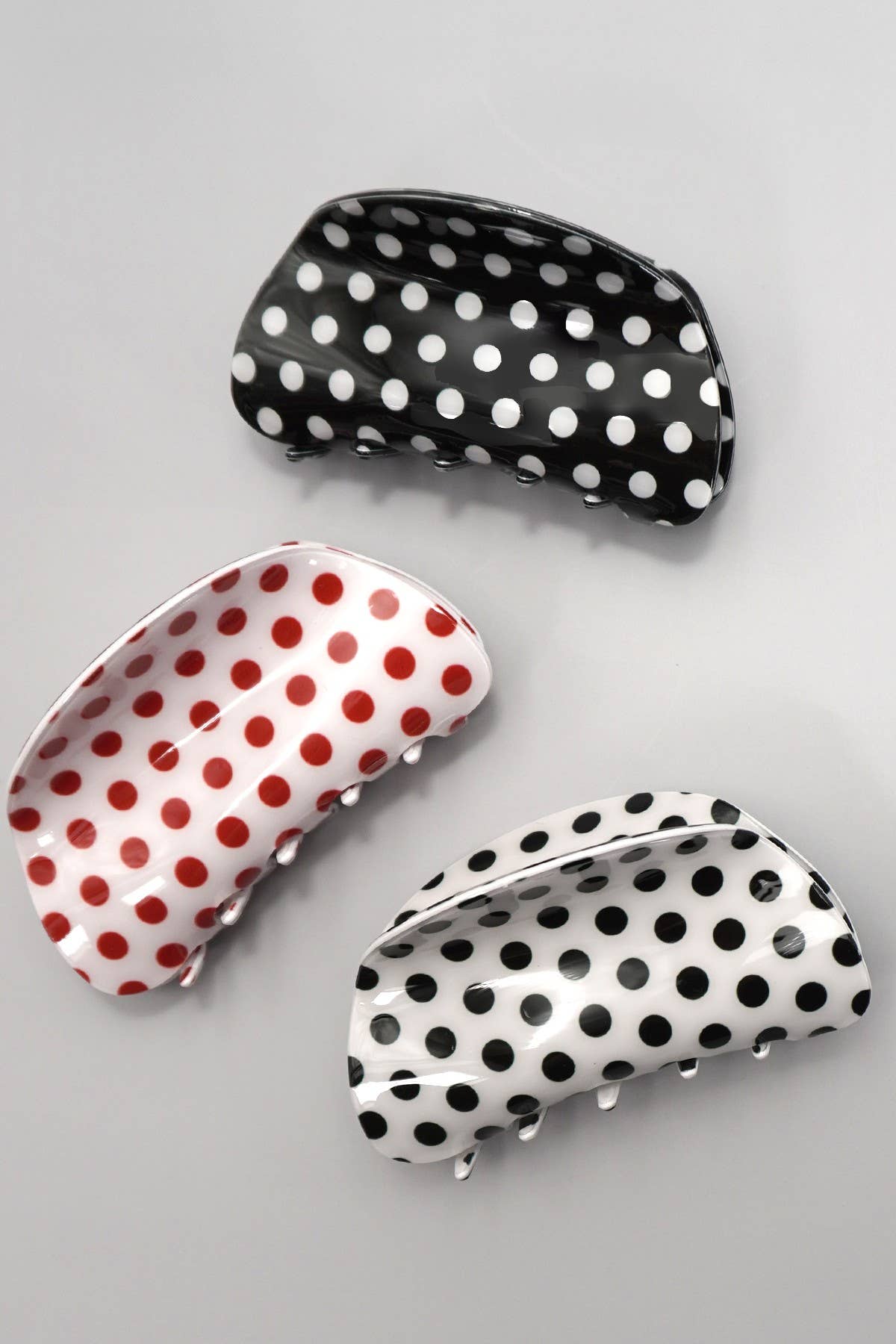 Polka Dot Hair Clips