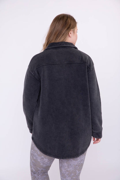 Plus Snap-On Shacket with Pockets
