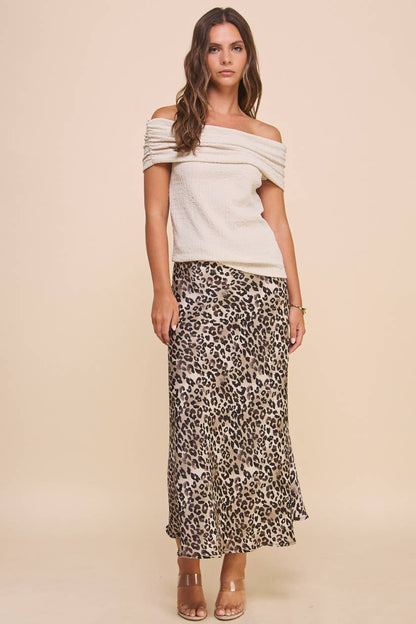 Leopard Midi Skirt