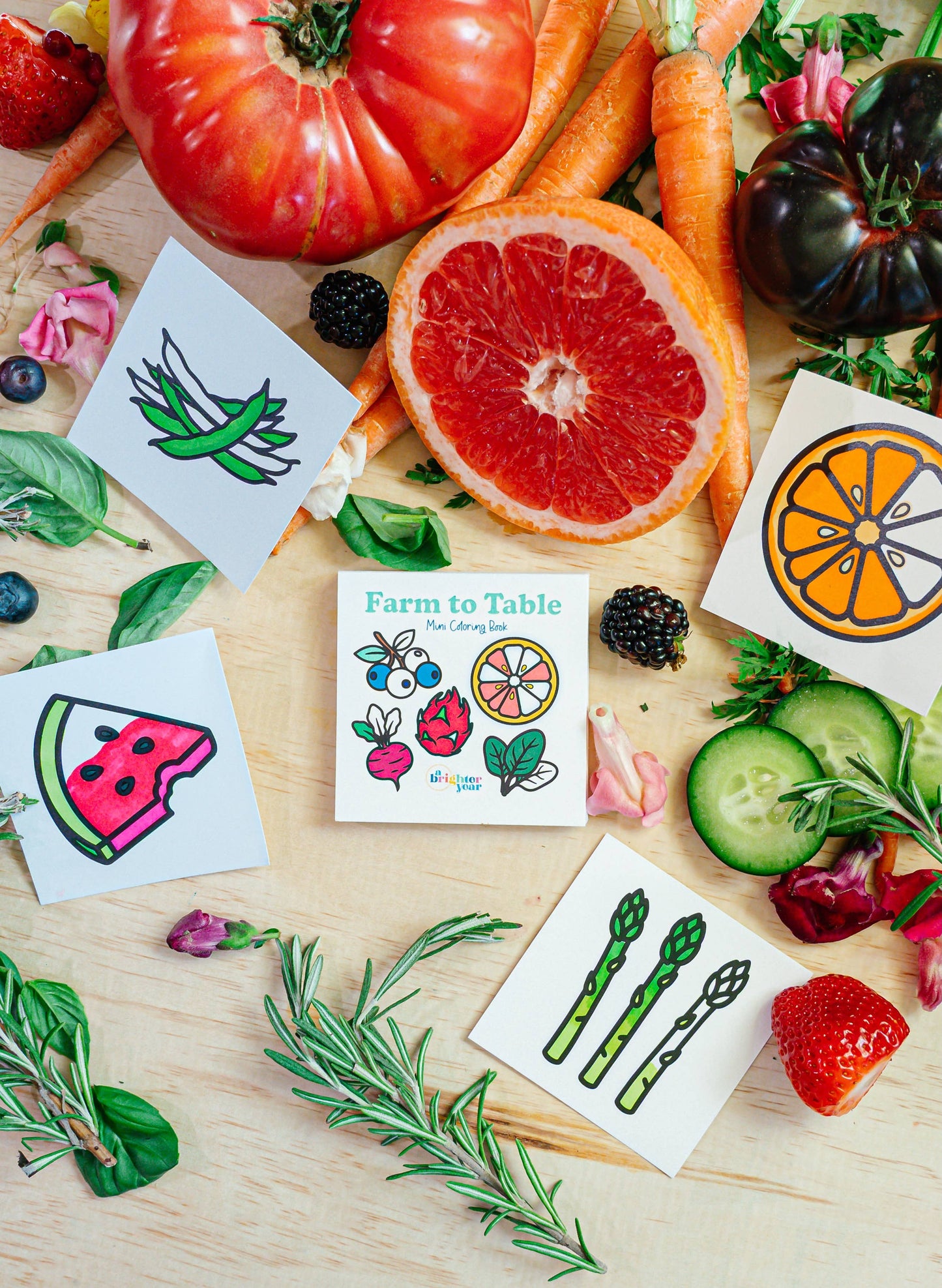 Farm To Table Mini Coloring Book