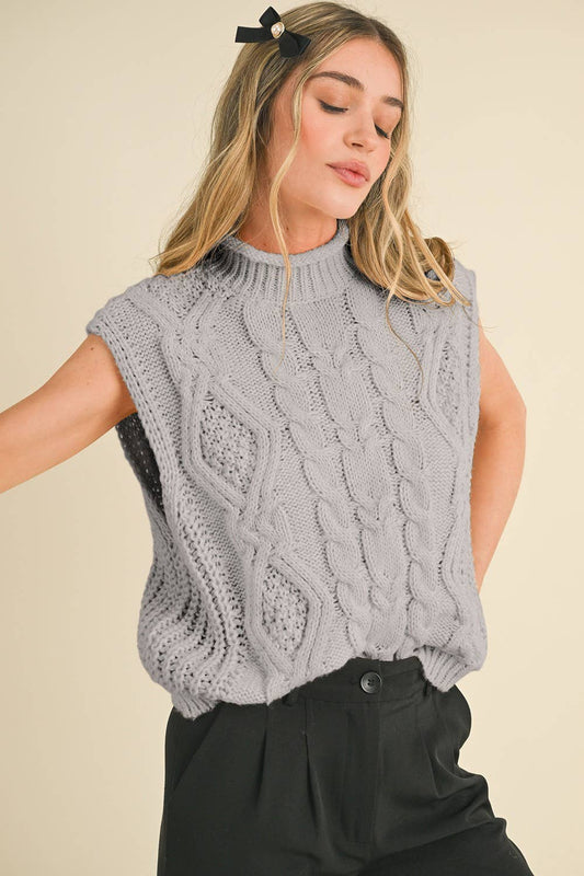 Timeless Cable Sweater Vest