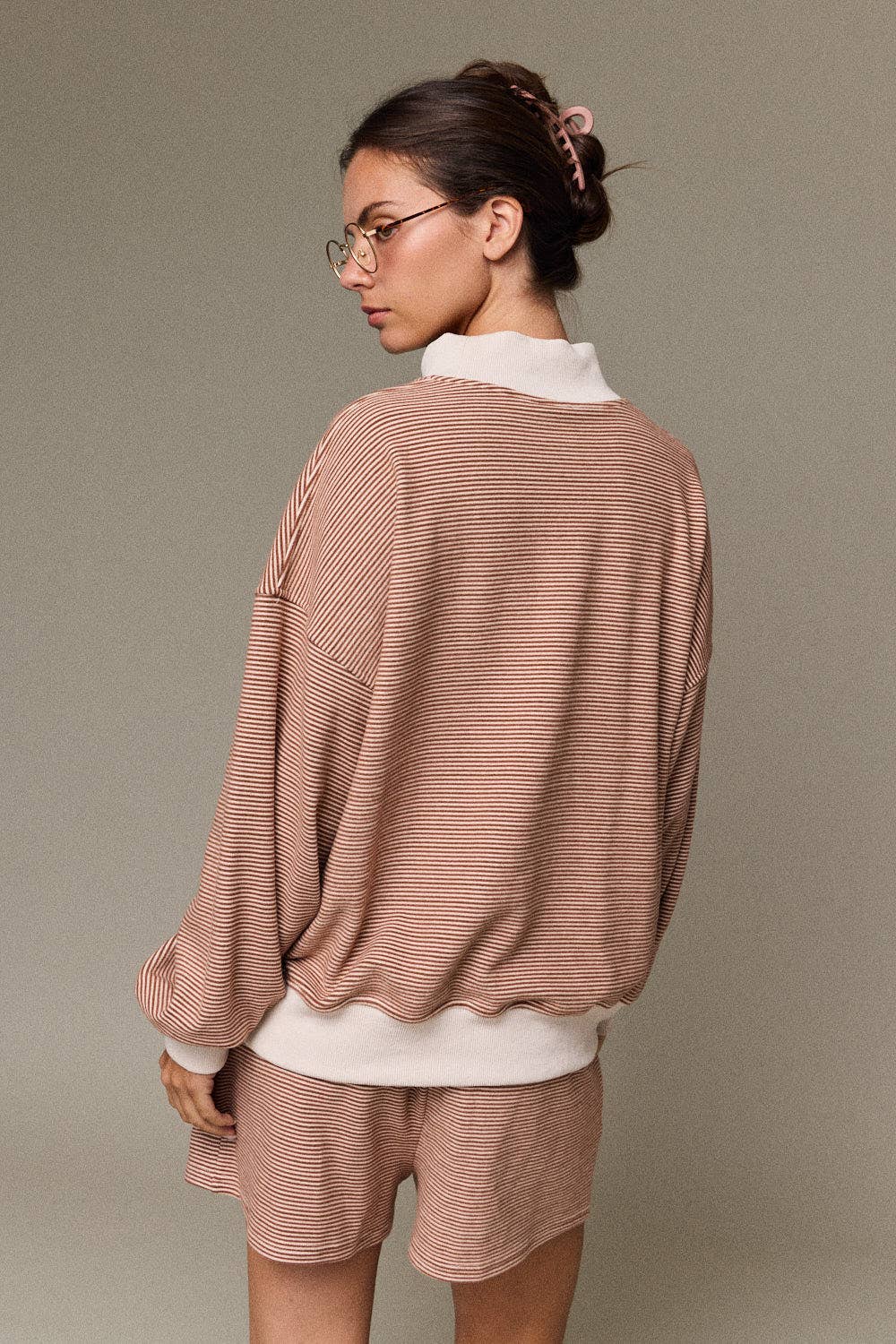 Cozy Cabin Stripe Short Set *SOLD AS SET*