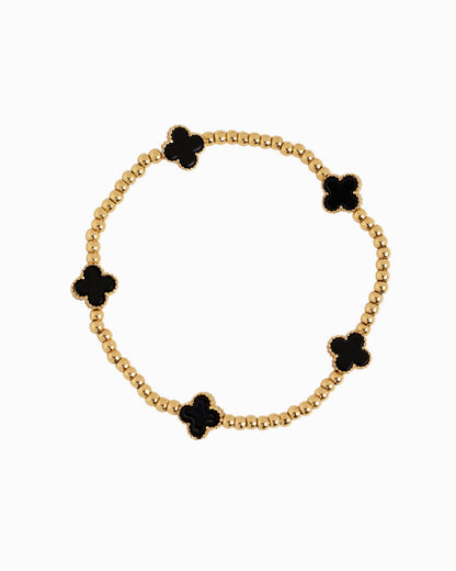 Clover Stretch Beaded Bracelets | Set of 3