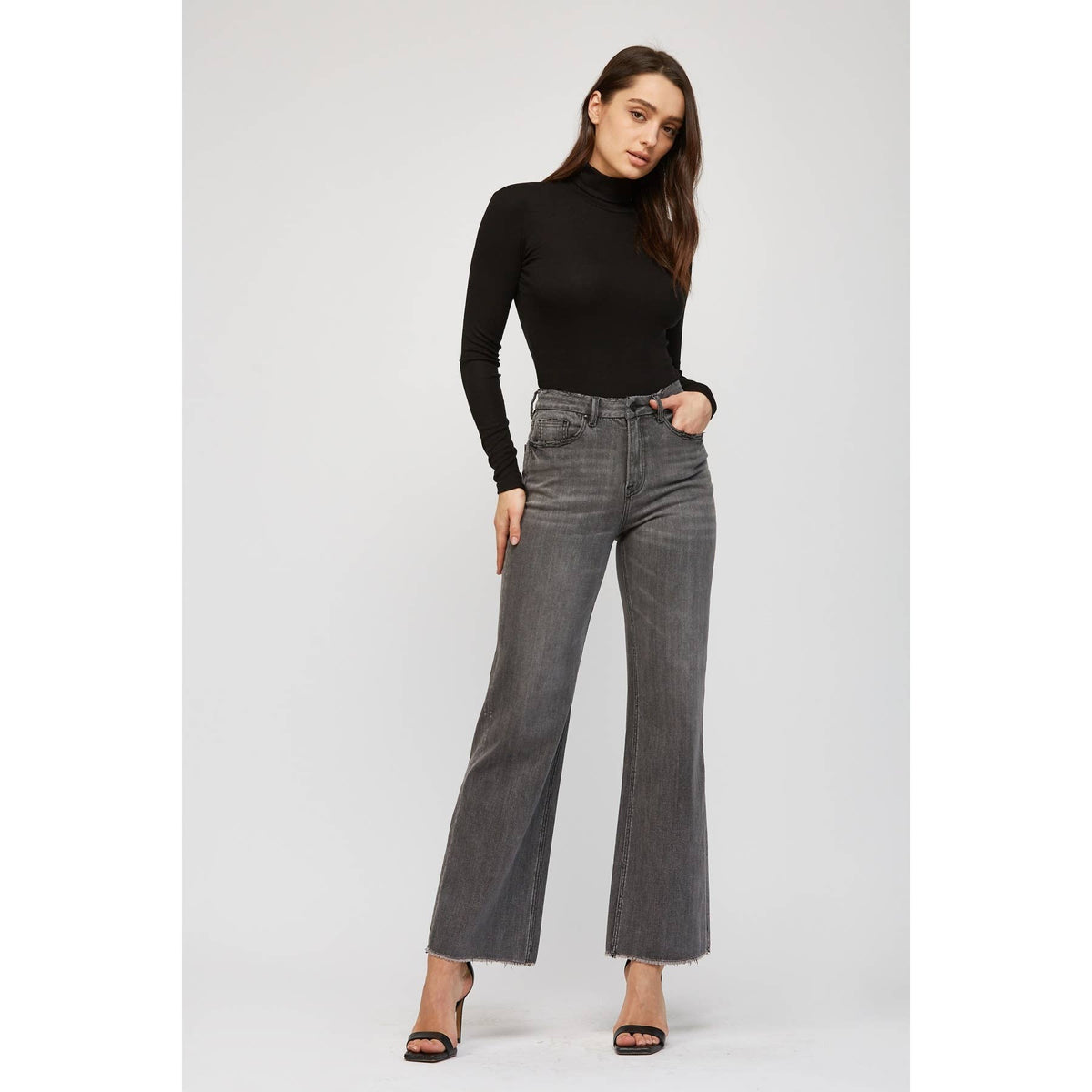 Super High Wide Leg Jeans | Mica Denim