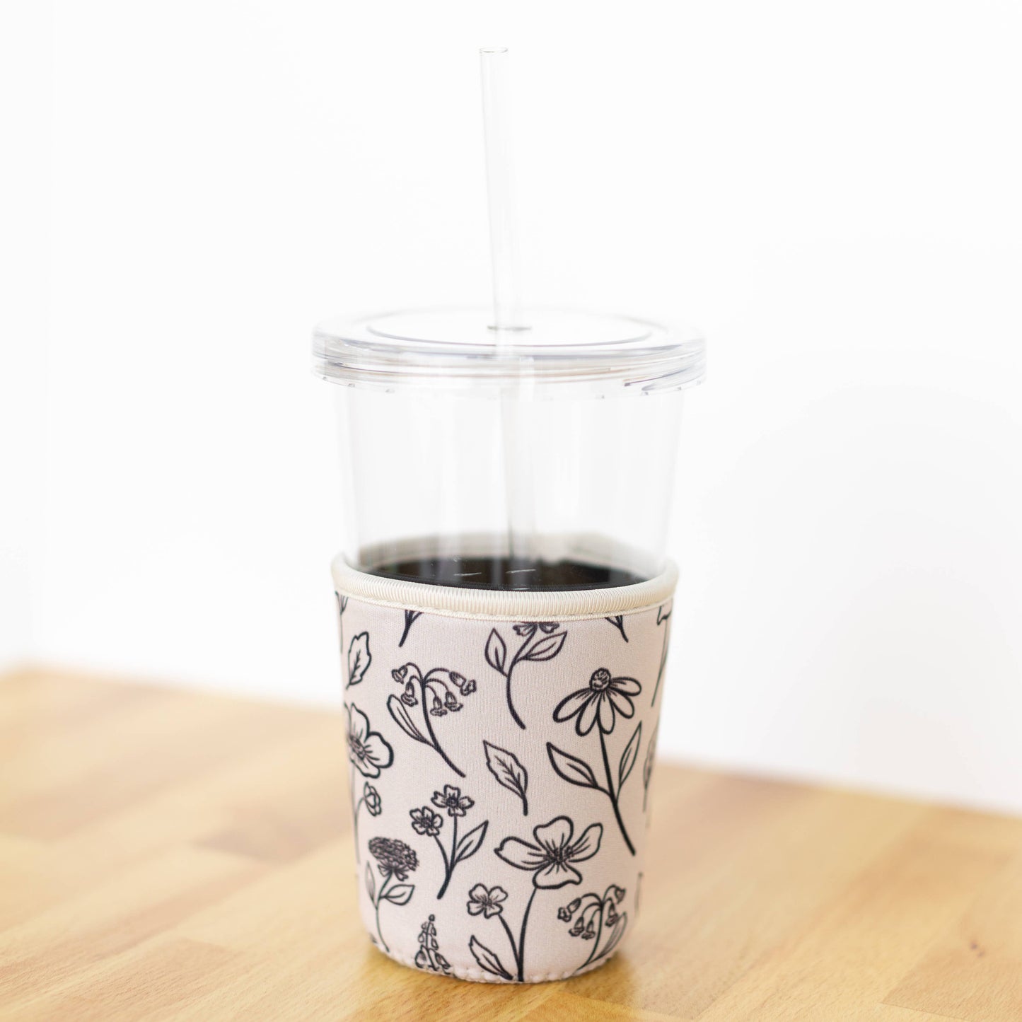 Pressed Floral Drink Sleeve