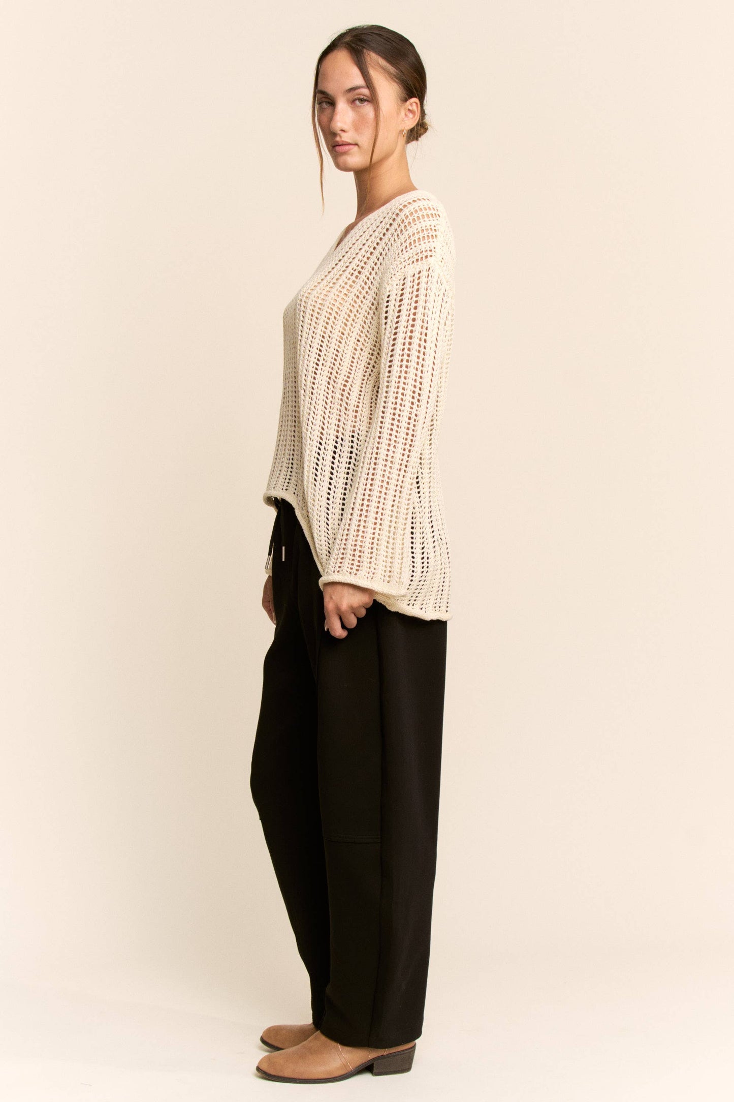Plus Sandbar Open Knit Top
