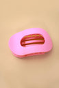 Jumbo Lay Flat Oval Hair Claw Clips