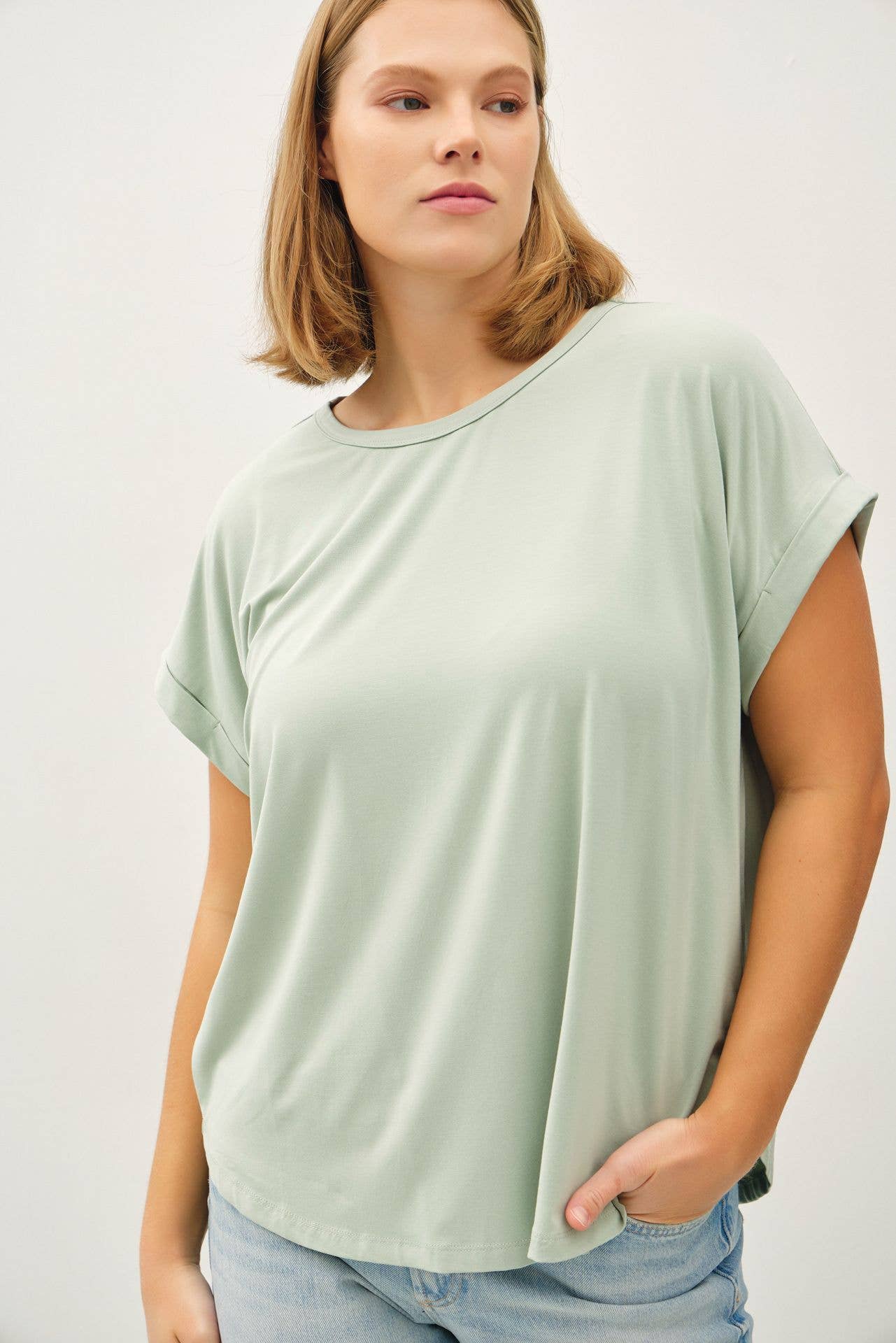 Plus Bamboo Kylen Tee