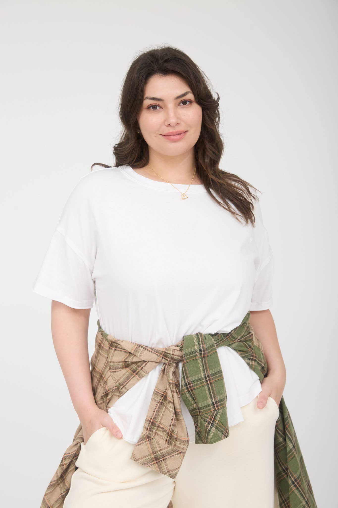 Plus Easy Living Cotton Tee