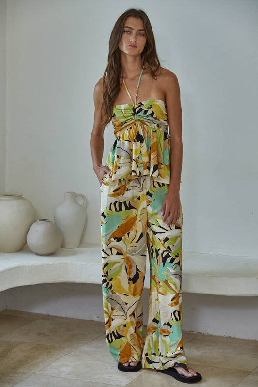 Coastal Calm Wide Leg Pants