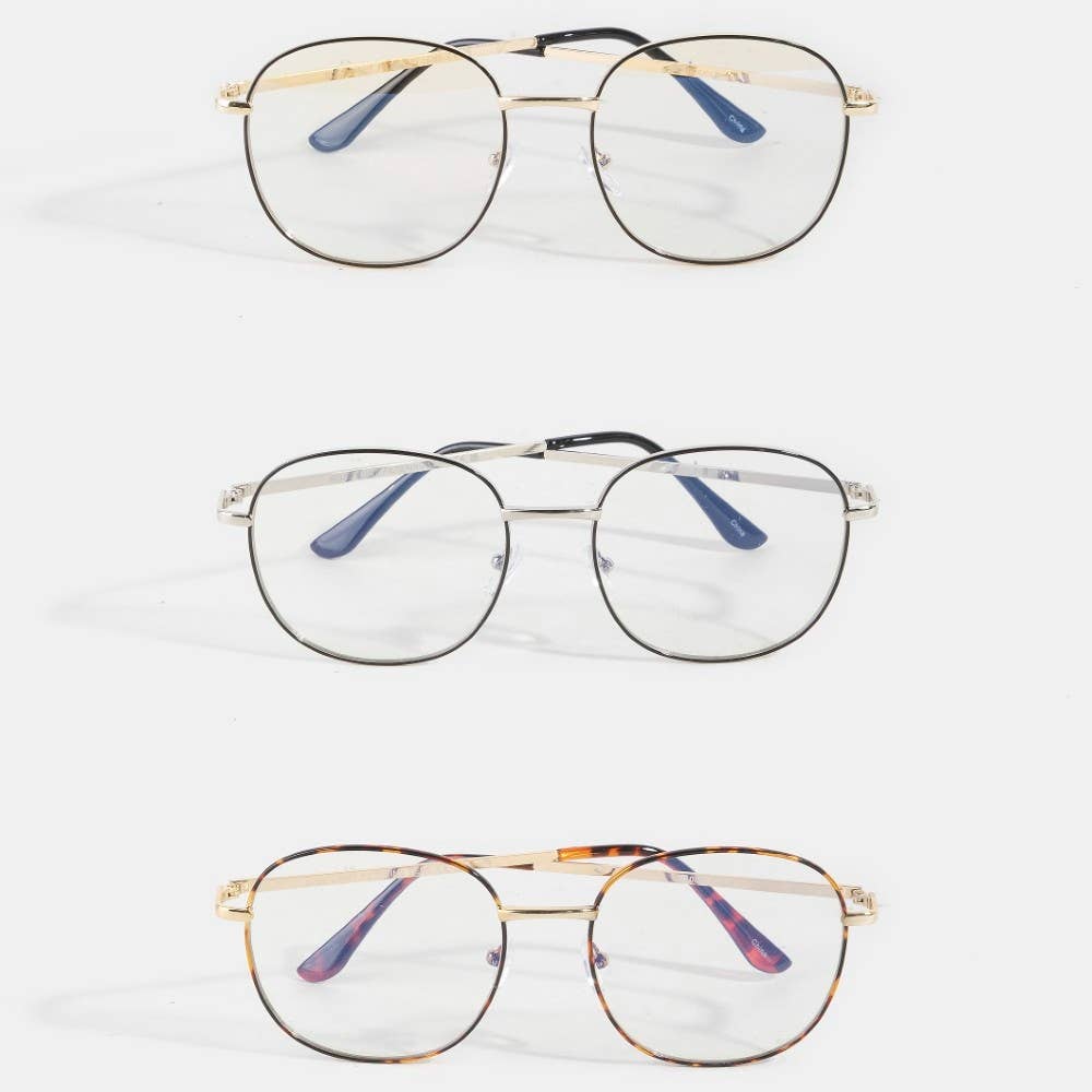 Round Blue Light Filter Sunglasses
