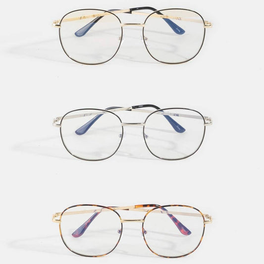 Round Blue Light Filter Sunglasses