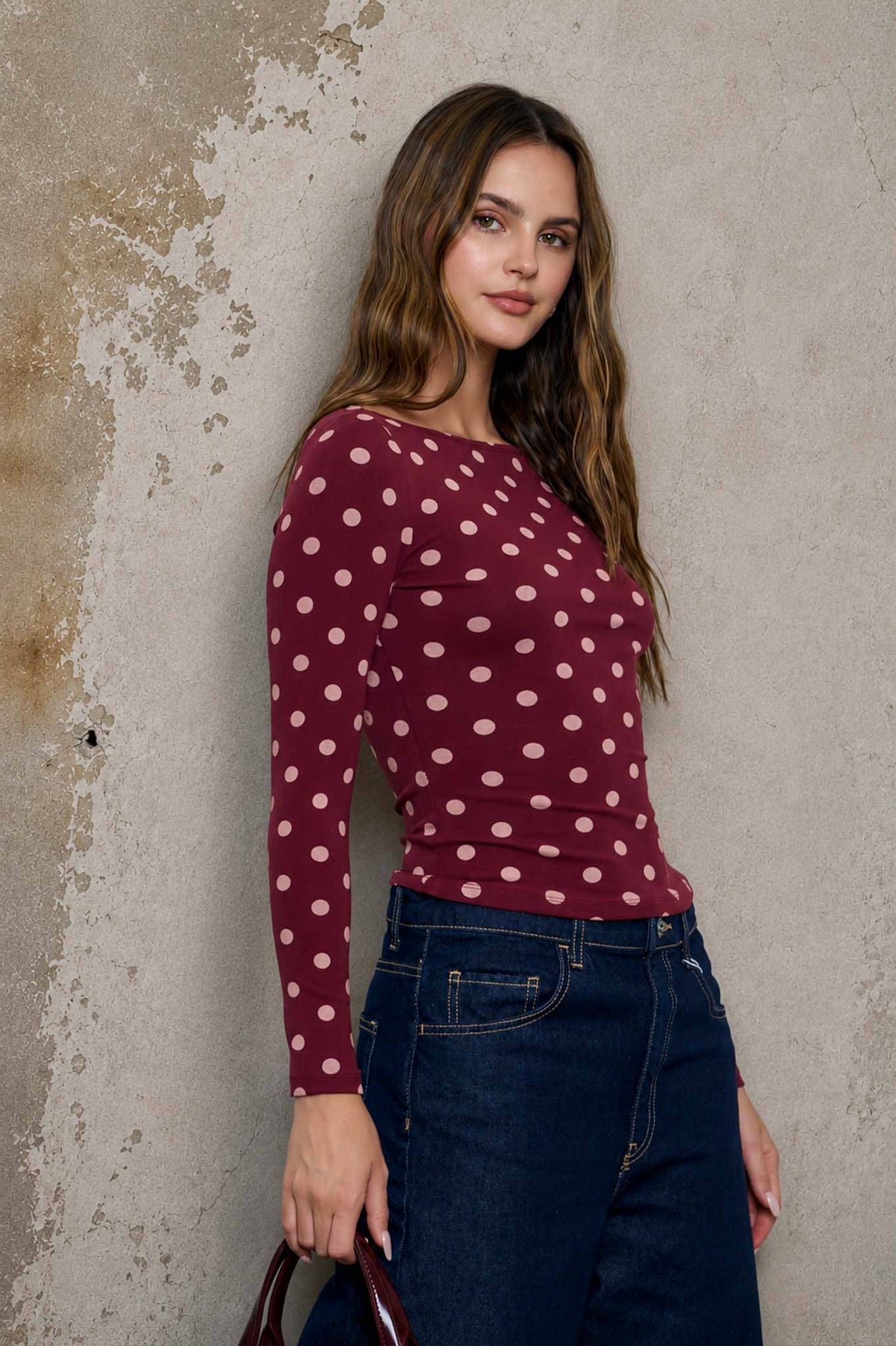 Dot to Dot Knit Top