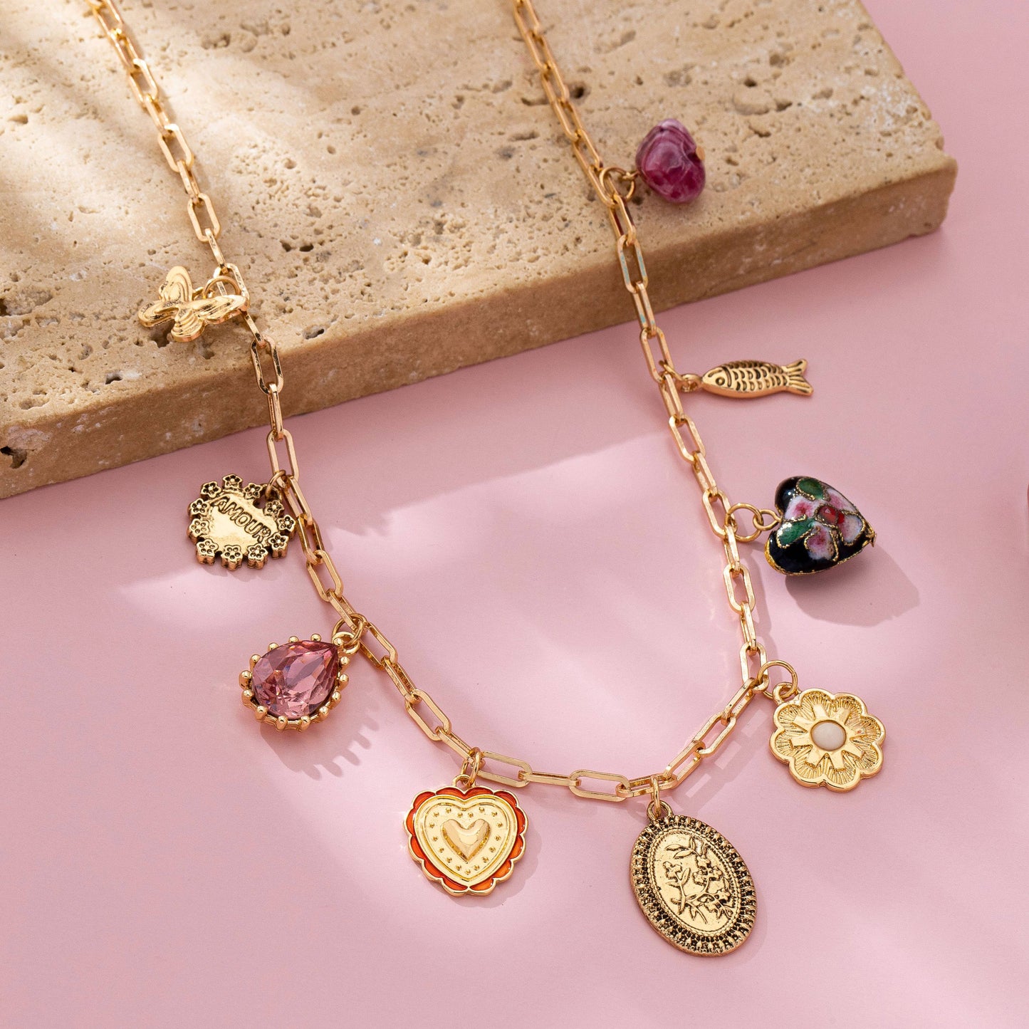 Romance Garden Charm Necklace