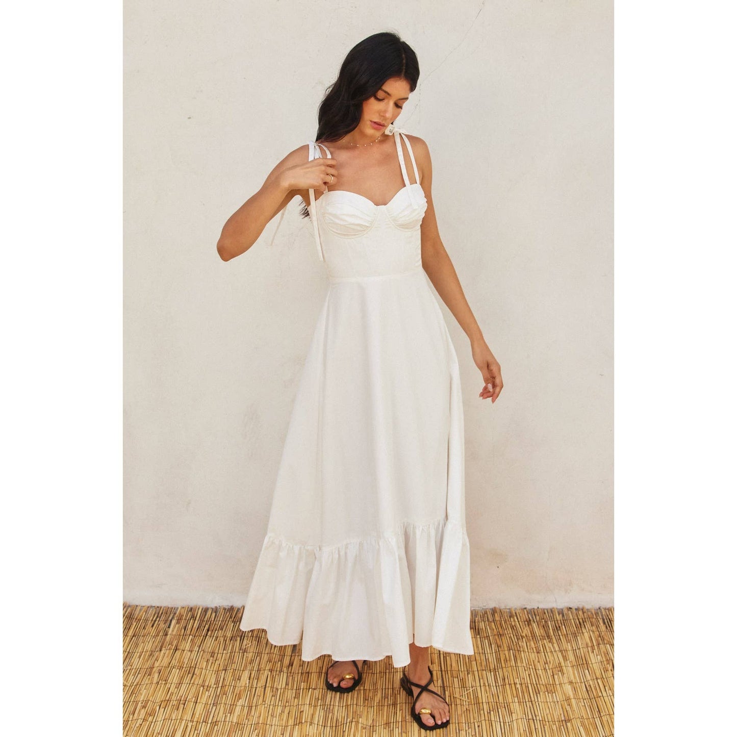Daisy Tie Maxi Dress