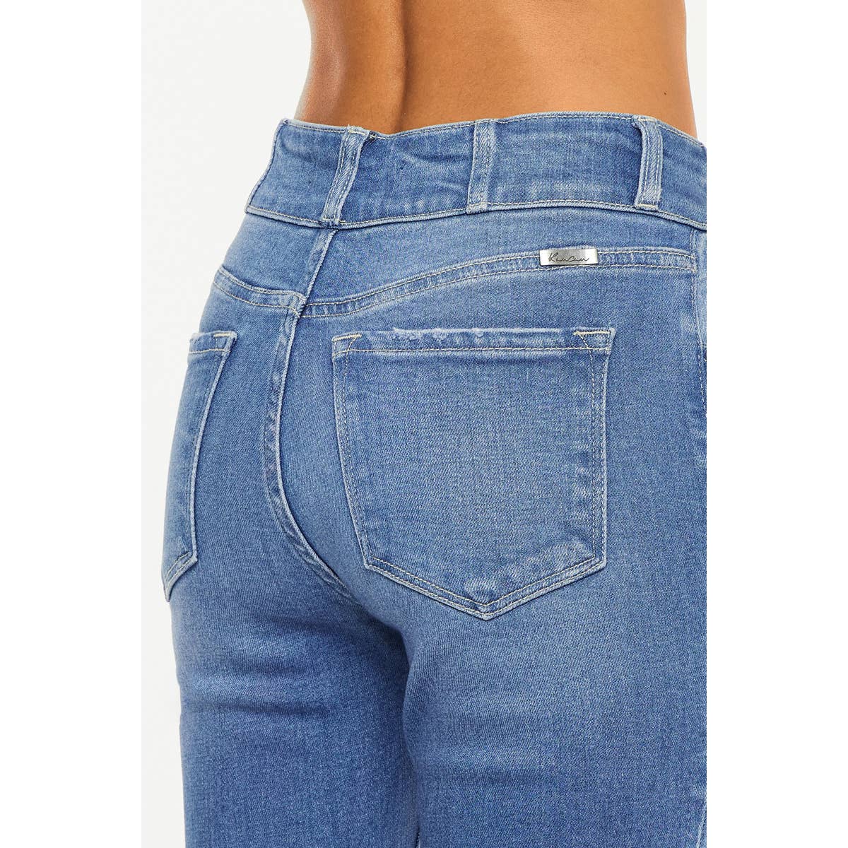 Plus Mom Jean | Medium Wash