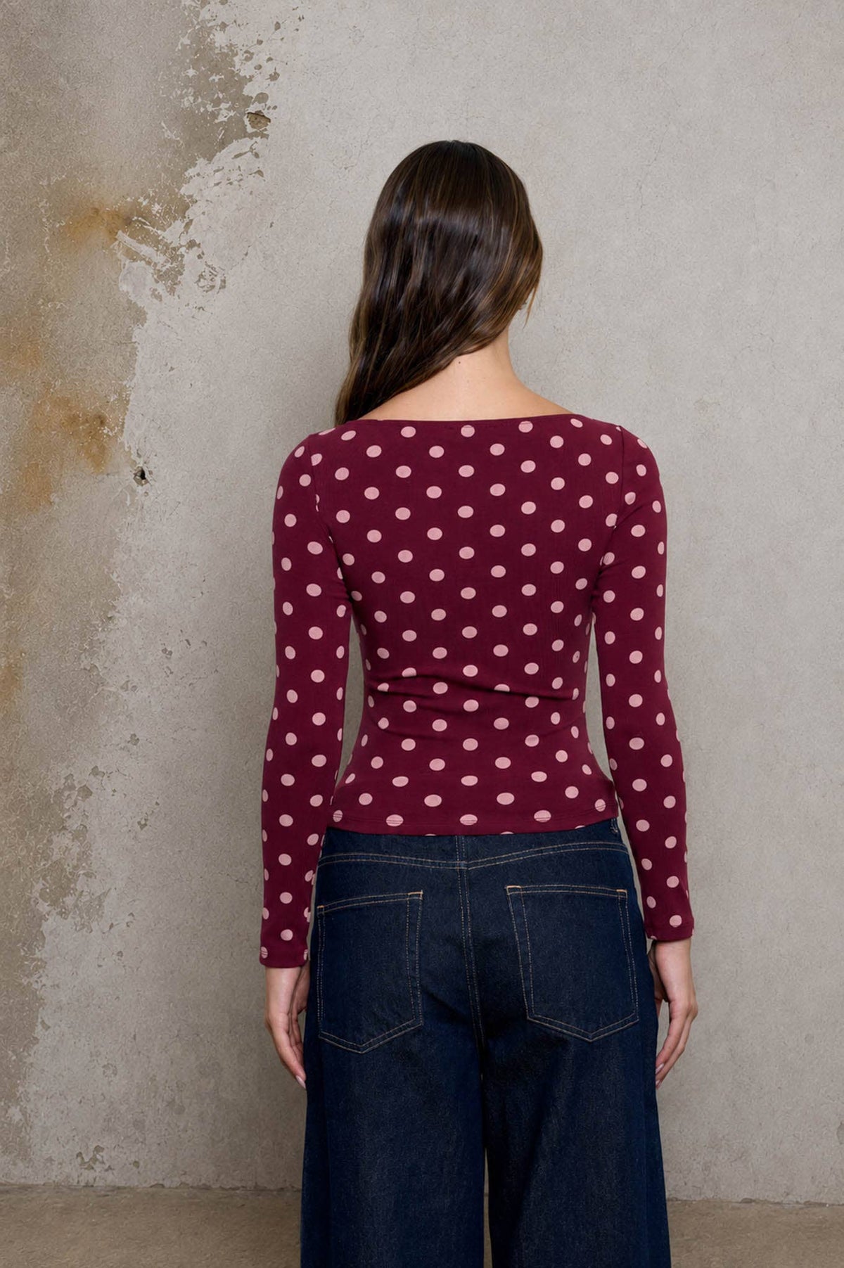 Dot to Dot Knit Top