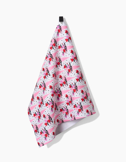 Geometry Love Bouquet Tea Towel