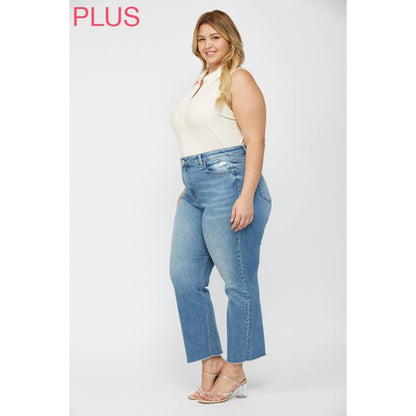 Plus Super High Rise Straight Leg Jean