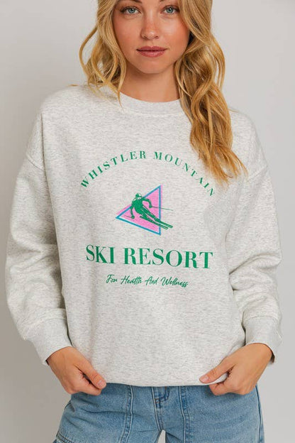 Ski Resort Fleece Sweatshirt
