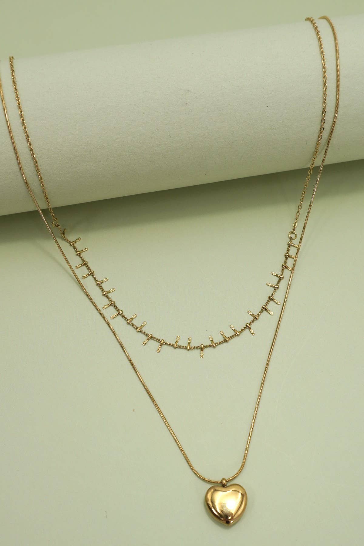 18K Stainless Steel Tarnish-Free Layered Necklace