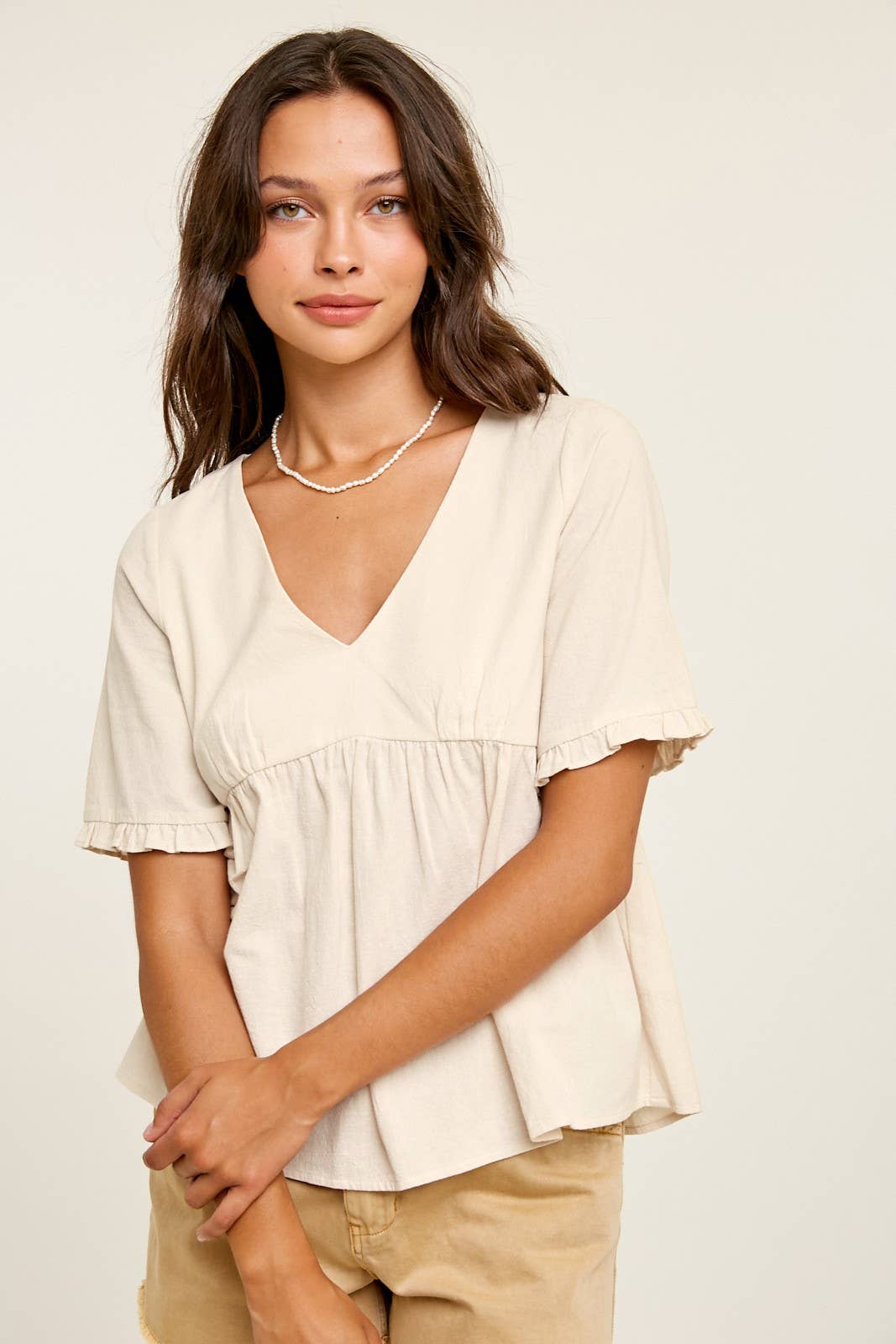 Ruffle Romance V-Neck Top