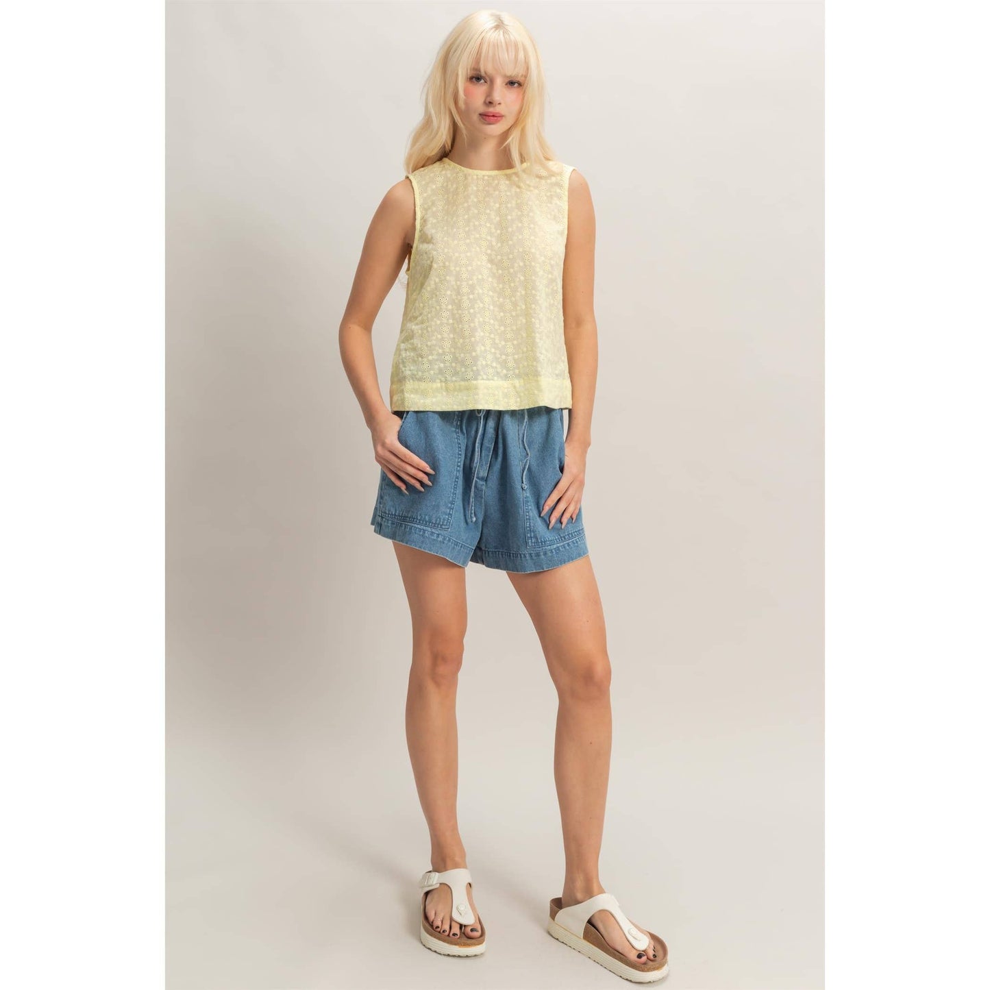 Sunny Side Denim Shorts