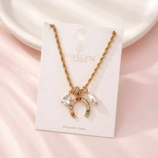 Lucky Charm Horseshoe Necklace