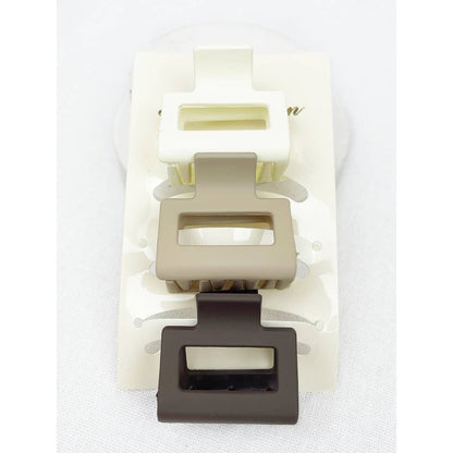 3-Pack Mini Hair Claw Clips | Choose Color
