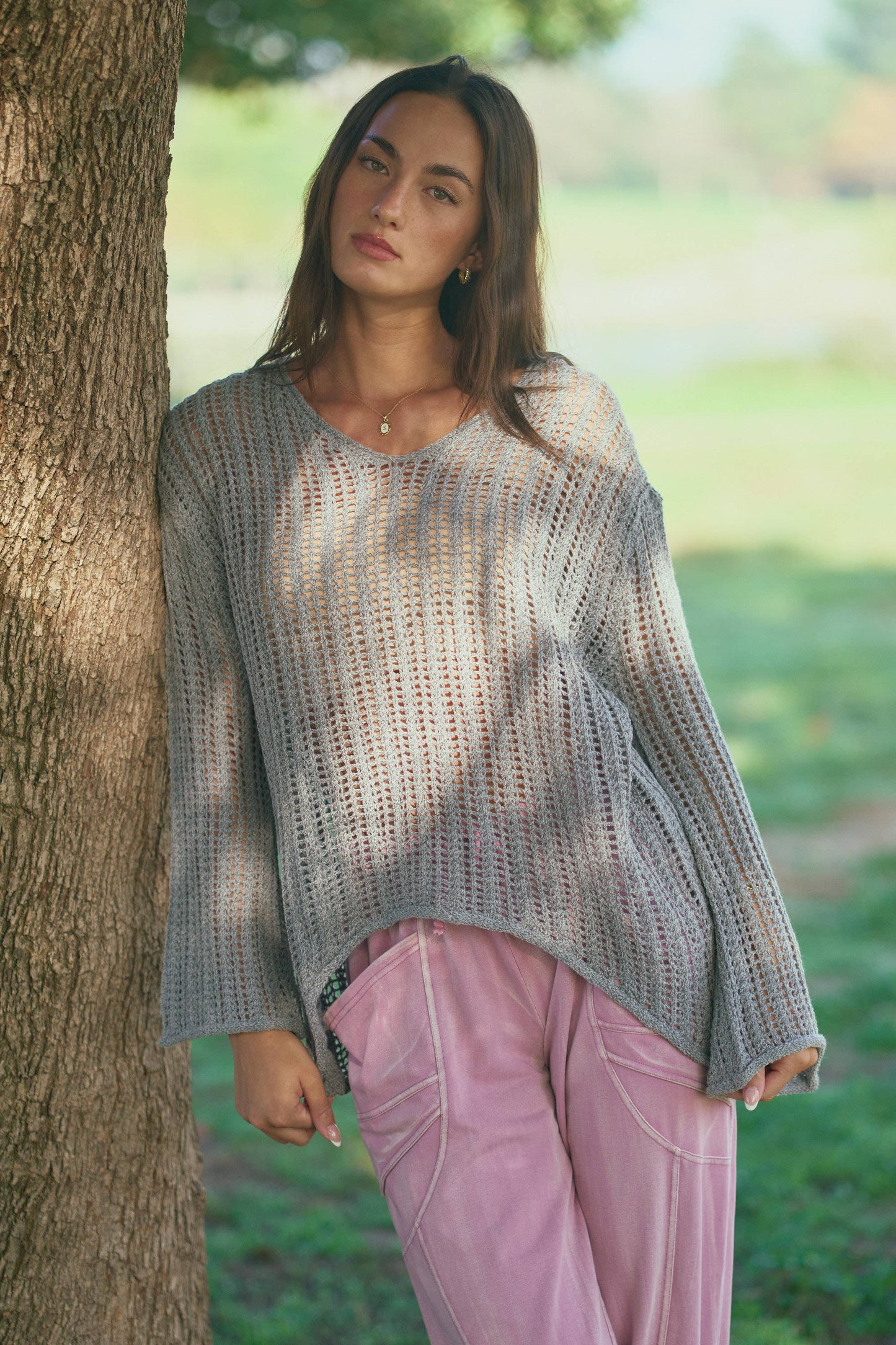 Plus Sandbar Open Knit Top
