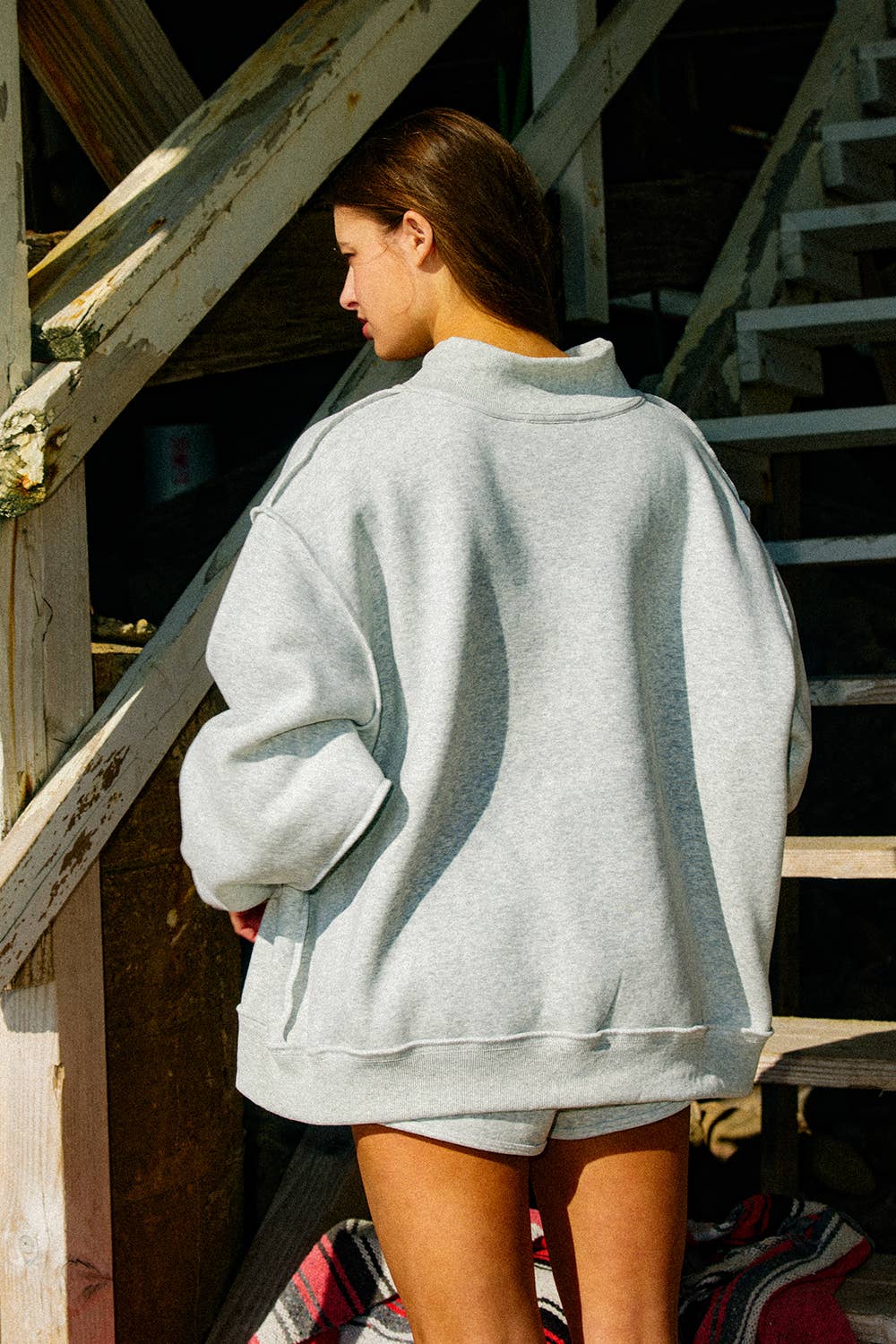 All-American Reversible Mock Neck