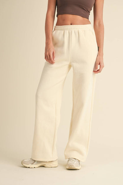 Cozy Fleece Wide Leg Sweatpants | Choose Color