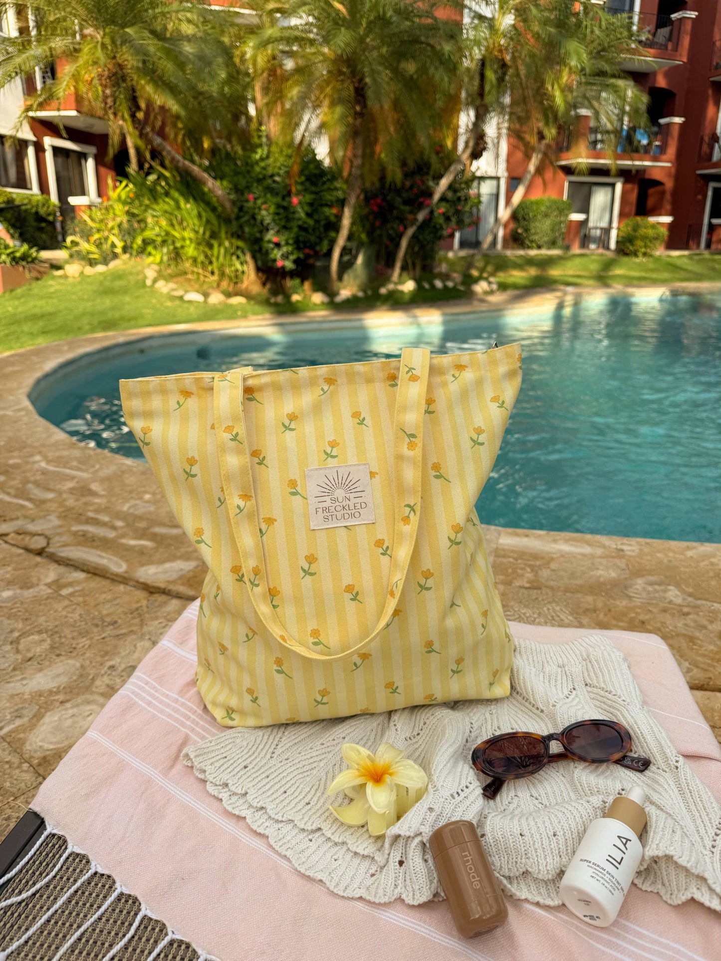 Lemon Blossom Tote Bag