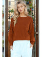 Wave Cropped Crewneck | Choose Color