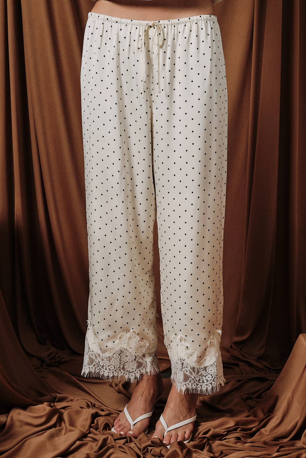 Midnight Dot Lace Trousers