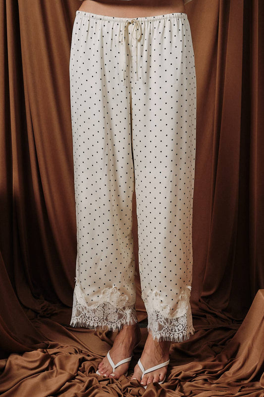 Midnight Dot Lace Trousers