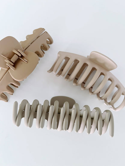 Hair Claw Clips - Neutrals | Choose Color