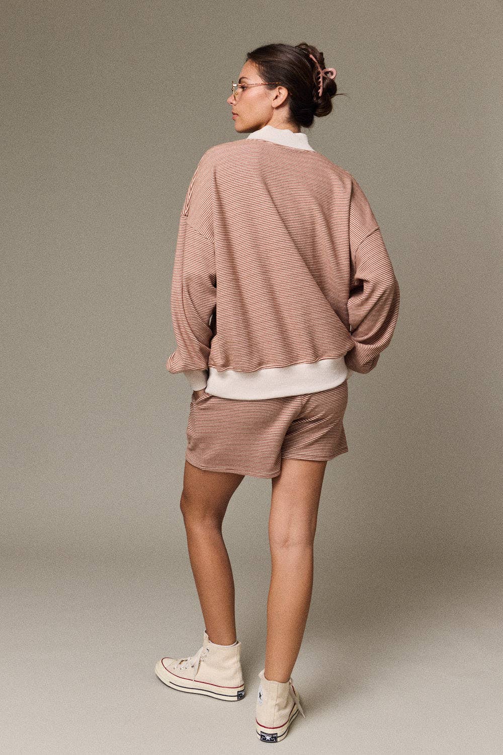 Cozy Cabin Stripe Short Set *SOLD AS SET*