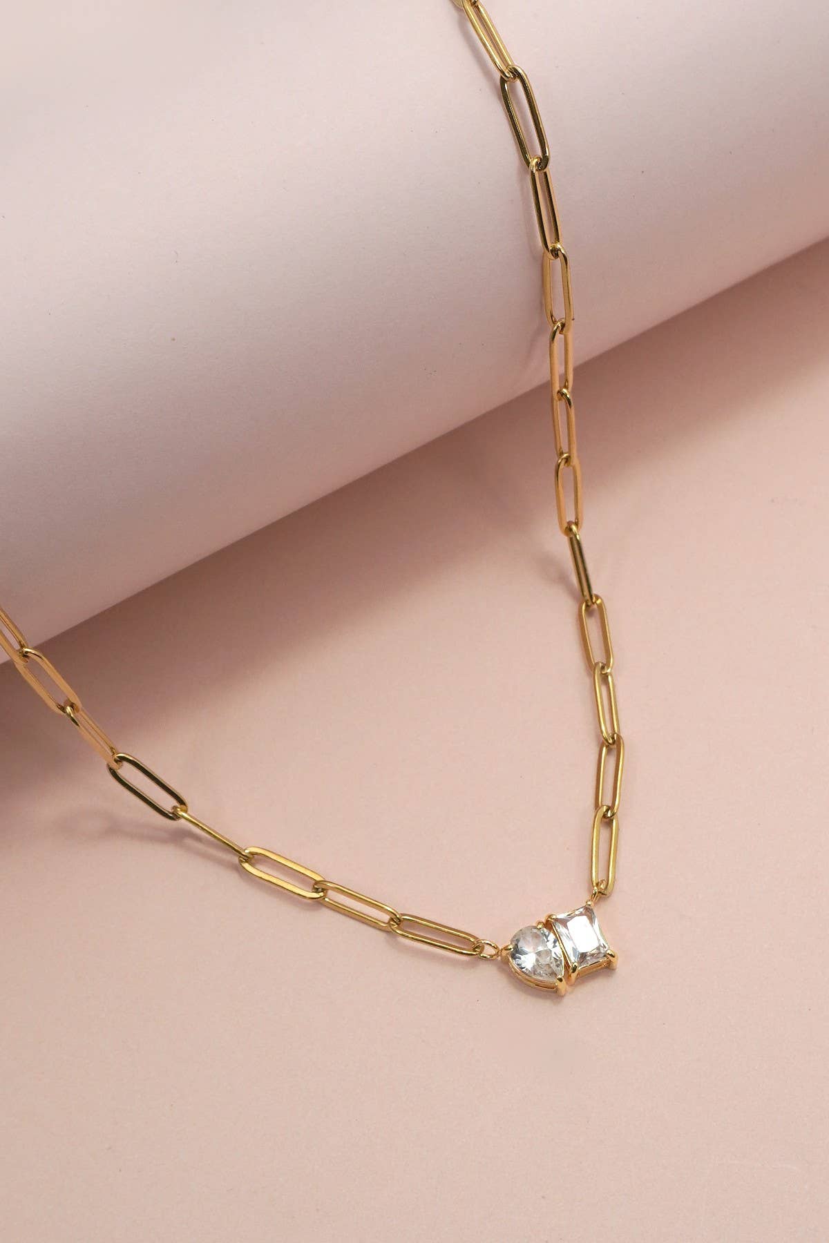 Twinkle Link Rhinestone Necklace