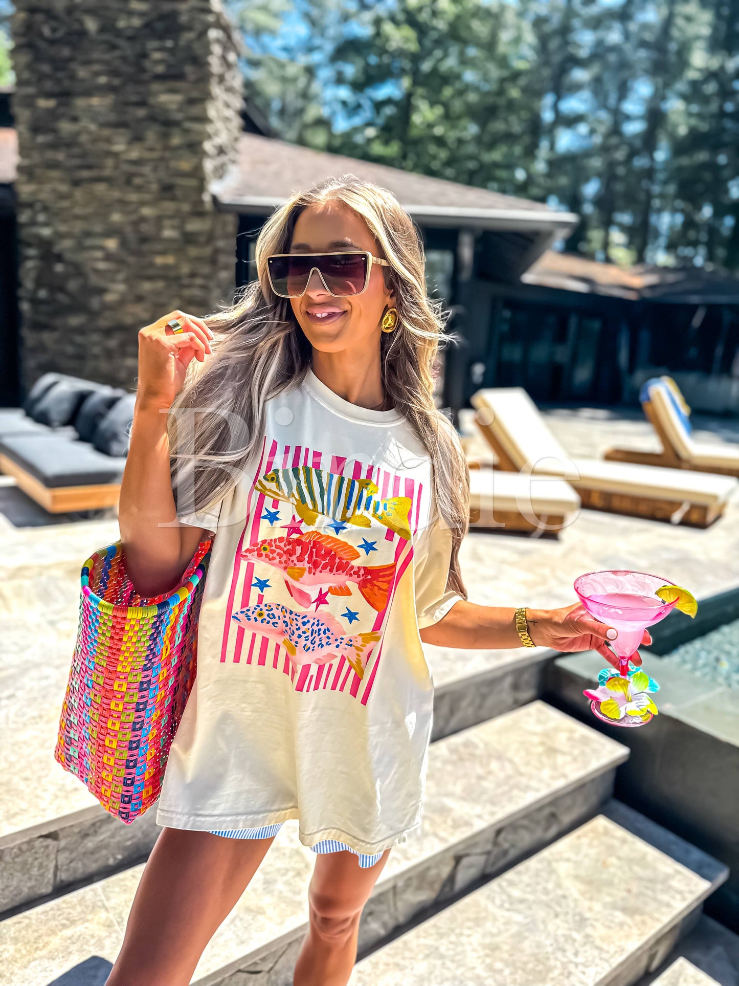 Preppy Fish Graphic Tee