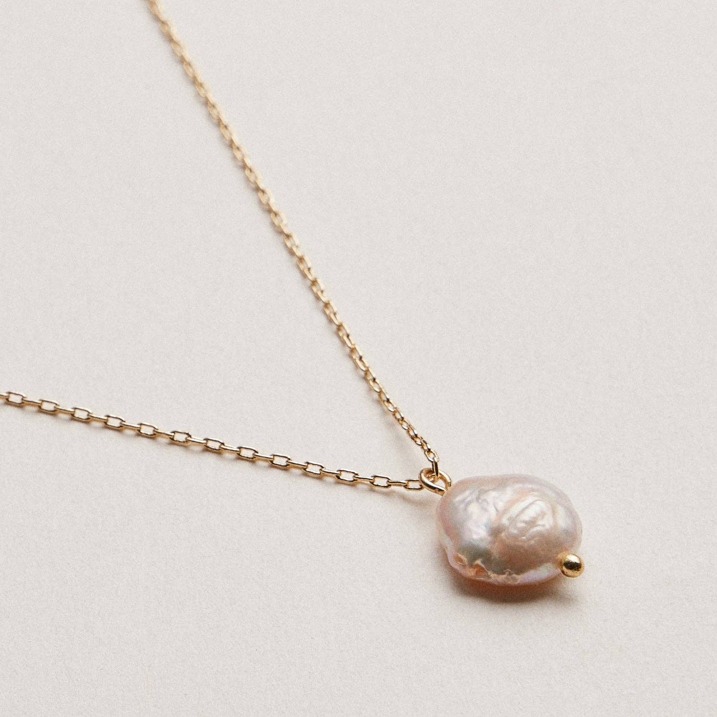 Golden Hour Pearl Necklace