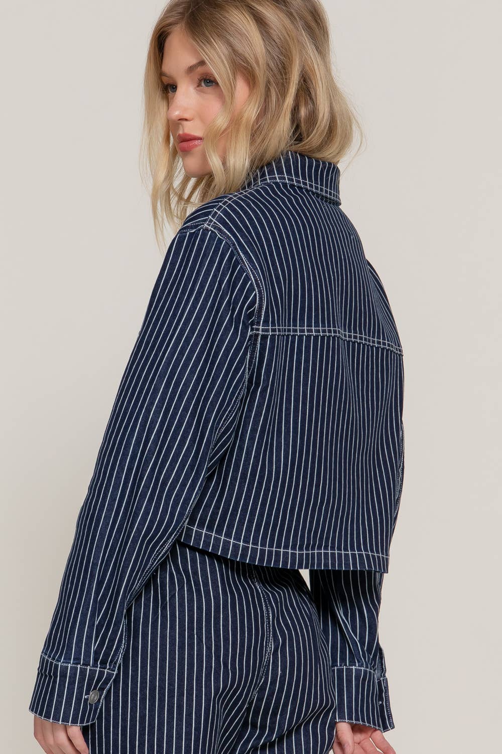 Stripe Denim Jacket