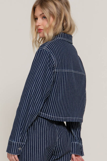 Stripe Denim Jacket