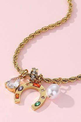 Lucky Charm Horseshoe Necklace