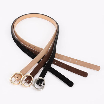 Classic Oval Buckle Belt | Choose Color